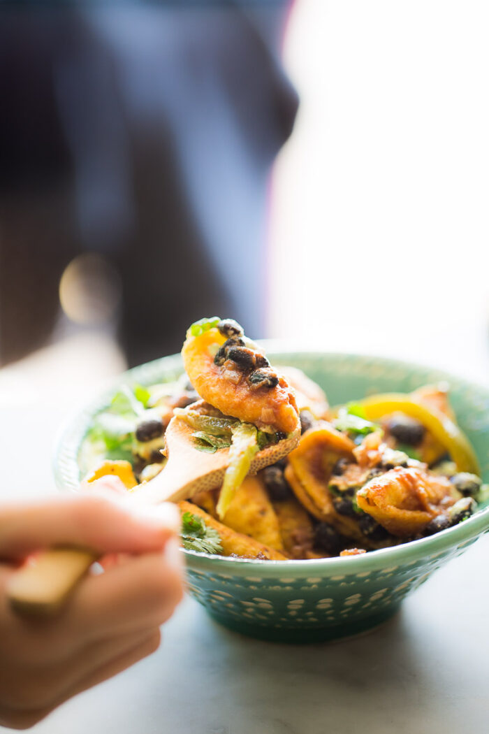 Healthy Vegan Frito Pie With Poblano Crema Ale Cooks