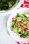 Perfect strawberry Quinoa spinach salad