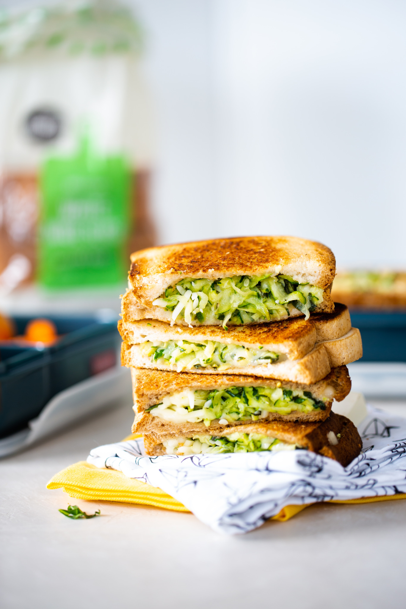 vegan grilled zucchini  sandwich