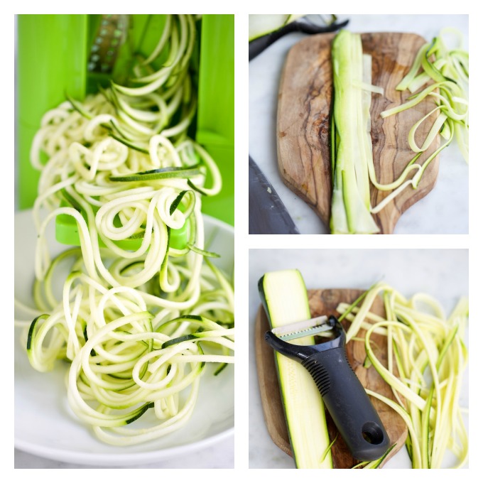 different ways to make zucchini noodles