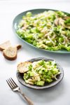 celery salad with beans and fresh herbs
