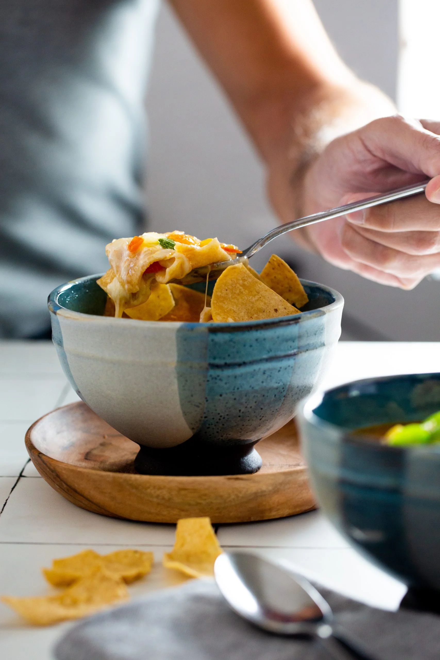 calabacitas, corn, and tomato soup