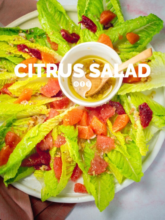 CITRUS SALAD WITH WALNUT DRESSING