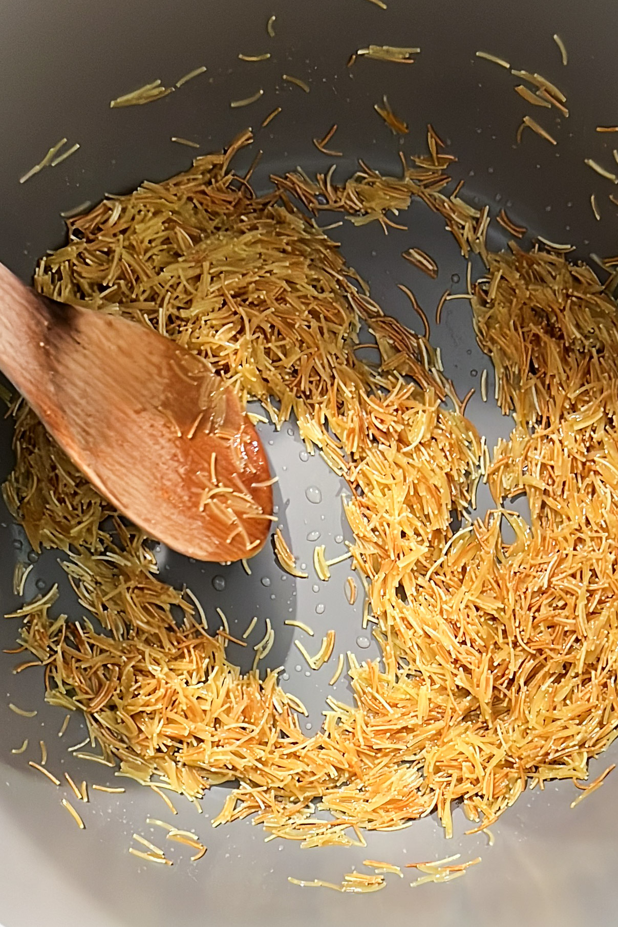 Saffron rice in a bowl.